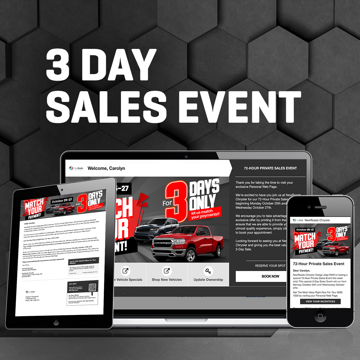 3 Day Sales Event